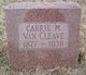  Caroline Mary Louise <I>Gardner</I> Van Cleave