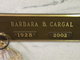  Barbara <I>Bell</I> Cargal