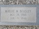  Martha Malvina “Mallie” <I>Milton</I> Beasley