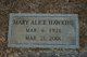 Mary Alice Hawkins