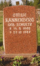  Ottilie <I>Schultz</I> Kannenberg