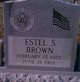  Estel S. Brown