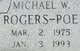  Michael Wayne Rogers-Poe