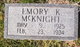  Emory Kenneth McKnight