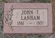  John Thomas “Tommie” Lanham Jr.