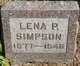  Lena Paulina <I>Kappelman</I> Simpson