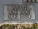  Sarah “Sally” <I>Butner</I> Hauser