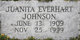  Juanita Sioux “Snookie” <I>Everhart</I> Johnson