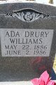  Ada Mae <I>Drury</I> Williams