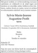  Sylvie Marie-Jeanne Augustine Profit