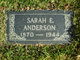  Sarah Elizabeth “Sadie” <I>Morris</I> Anderson