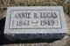  Annie R <I>Rhue</I> Lucas