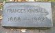  Mary Frances <I>Kelley</I> Kimball