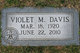  Violet Marie <I>Bias</I> Davis