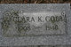  Clara Katherine <I>Seamans</I> Cobb