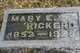  Mary E <I>McGregor</I> Rickerd