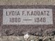  Lydia Fredericka <I>Elze</I> Kaddatz