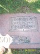  Dorothy M “Dot” <I>Martin</I> Williamson