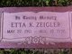  Etta May <I>Knisely</I> Zeigler
