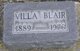  Elizabeth Avilla “Villa” <I>Wilson</I> Blair