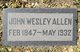 Rev John Wesley Allen