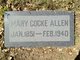  Mary <I>Cocke</I> Allen