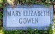  Mary Elizabeth <I>Bland</I> Gowen