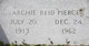  Archie Reid Pierce