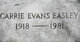  Carrie Evans Easley