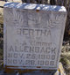  Bertha Allenback