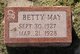  Betty May Saathoff