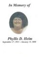  Phyllis Deloris <I>Anderson</I> Heim