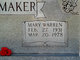  Mary <I>Warren</I> Shoemaker