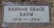 Profile photo:  Hannah Grace <I>Boesel</I> Baum