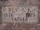 Rev Albert Klaus “A.K.” Anderson