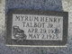  Myrum Henry Talbot Jr.