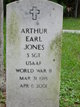 Sgt Arthur Earl Jones