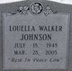  Louella <I>Walker</I> Johnson