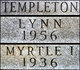  Iva Myrtle <I>McKinney</I> Templeton