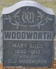  Mary Alice <I>Finsley</I> Woodworth