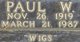  Paul W. “Wigs” Lewis