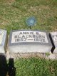  Anna B. “Annie” <I>Wolf</I> Blackburn