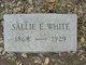  Sarah Estelle “Sallie” <I>Brunner</I> White