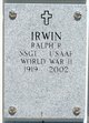  Ralph R Irwin