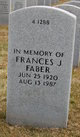  Frances J Faber