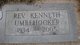 The Reverend Kenneth Sheldon Umbehocker