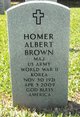 Maj Homer Albert Brown