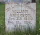   William Henry “ ” <I> </I> Anderson