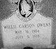  Willie Carson Owens