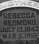  Rebecca <I>Gilbert</I> Redmond